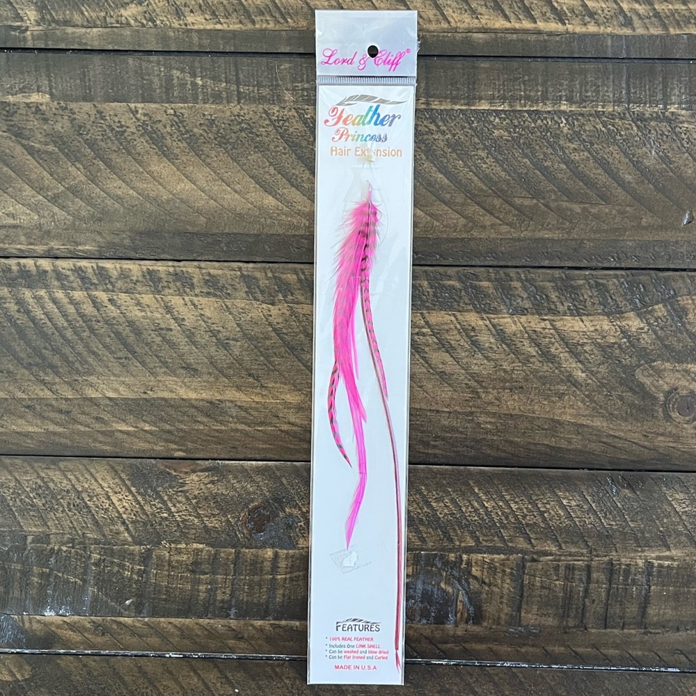 Lord & Cliff Feather Hair Extension Pink